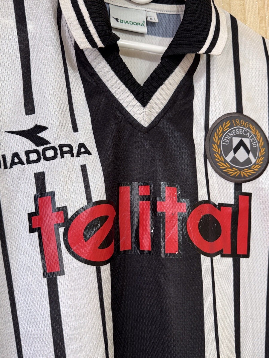 Vintage Udinese Calcio Diadora 1998-99 Home Soccer Jersey Sz