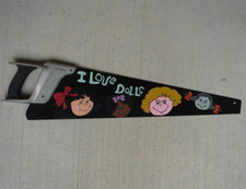 BEAUTIFUL Hand Painted DISSTON Hand Saw I LOVE DOLLS Doll collection PLEASE READ