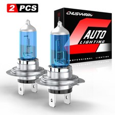 2x Super Bright H7 Halogen Headlight Bulbs Conversion Kit High Low Beam White