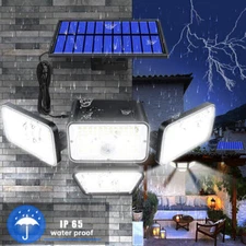 Umexus Motion Sensor Solar Light 224 LED 9000K Solar Flood Lights Dusk to Dawn