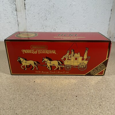 Matchbox Models of Yesteryear YS39-1 1820 Passenger Coach & Horses OVP Neu