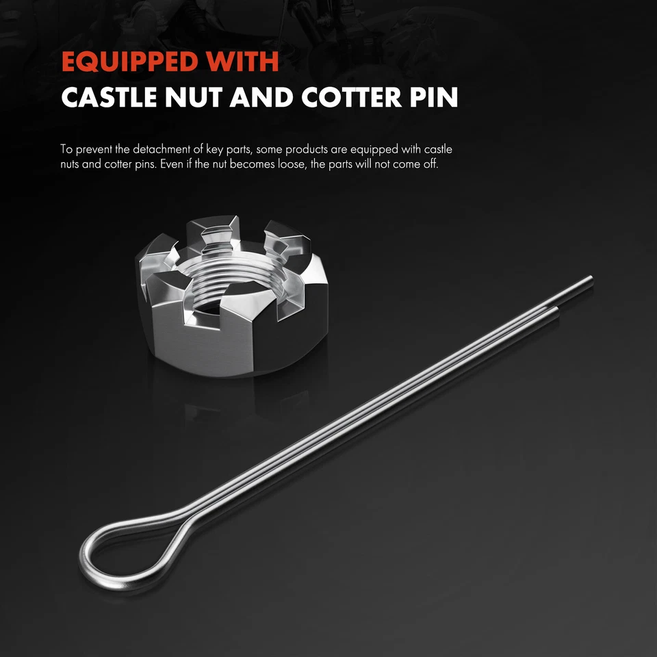 4Pcs Outer Tie Rod End & Front Lower Ball Joint for Nissan 240SX 1995 1996-1998 - Image 4 of 4