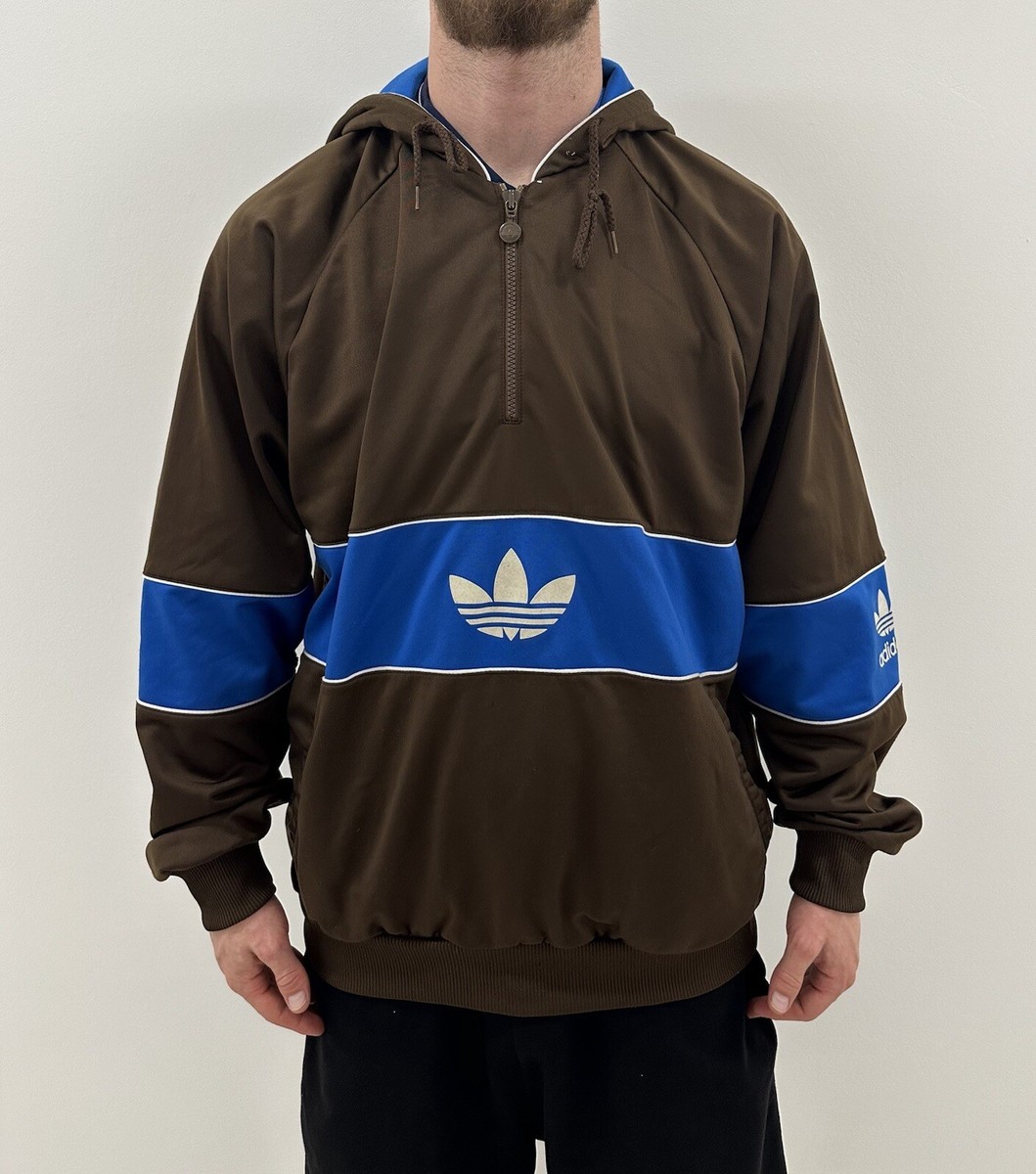 Vintage 1990s 90s Adidas Zip Hoodie Track Jacket Mens | eBay