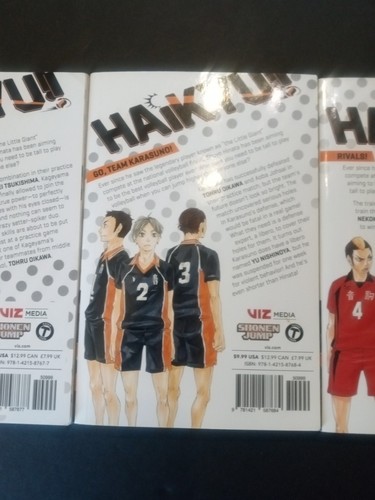 Haikyu!! Manga Set Viz Media Volumes 2,3,4,5, 6 - Foto 15 di 17