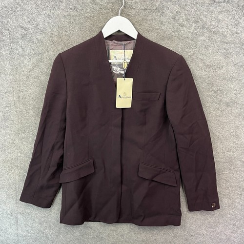 Aquascutum, Vintage Aquascutum Jacket Womens UK 12 Purpler Felicity Wool Suit Blaze 90s BNWT