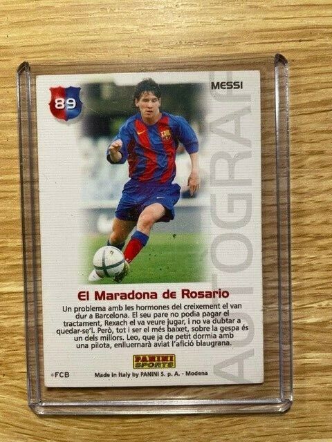 MESSI Cromo Rookie 89 Autograf Megacracks Barça Campió Liga MESSI Cromo Rookie 89 Autograf Megacracks Barça Campió Liga