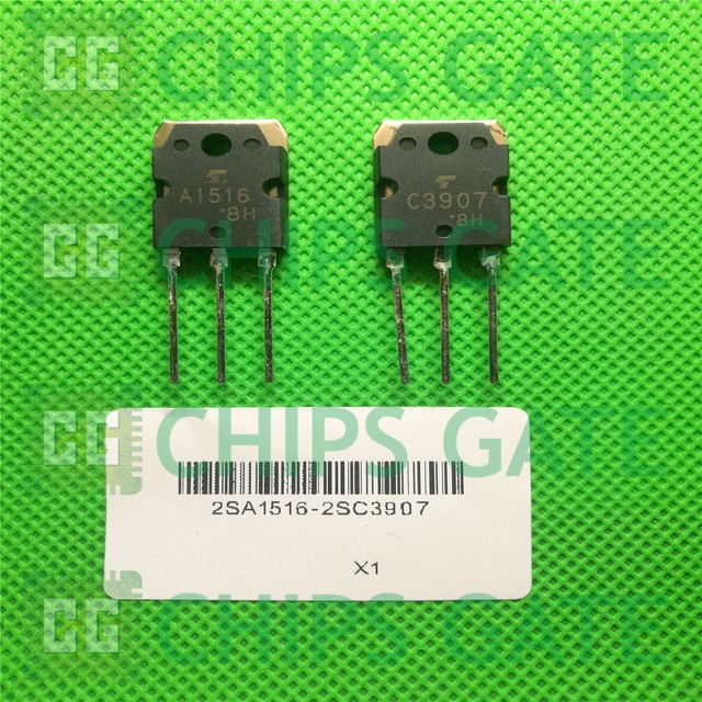 8 PAIRS Transistor TOSHIBA TO-3P 2SA1516/2SC3907 A1516/C3907 | eBay