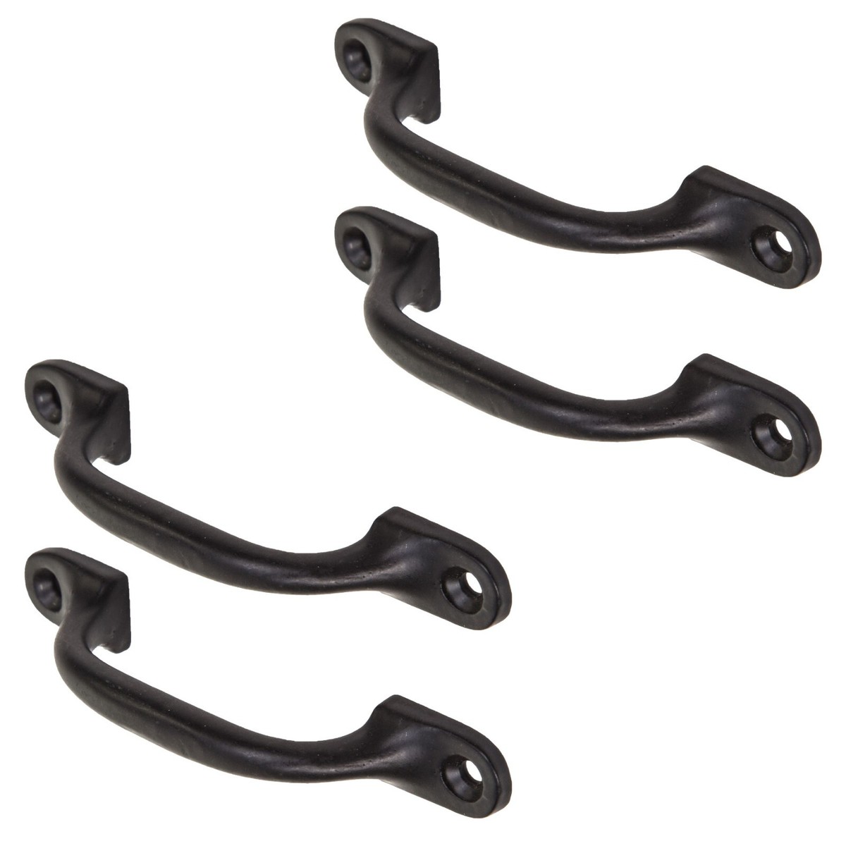 T Tulead 2-Pack Black Stainless Steel Pull Handles - 3x2.4 Inch Decorative Case Handles For Chests & Cabinets