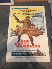 YOUNG WARRIORS 1sh '67 James Drury, Steve Carlson,  WWII 