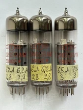 3PCS TUNGSRAM E80CC / 6085  / AUDIO TUBES! O-GETTER! NEW! TESTED!  RARE!