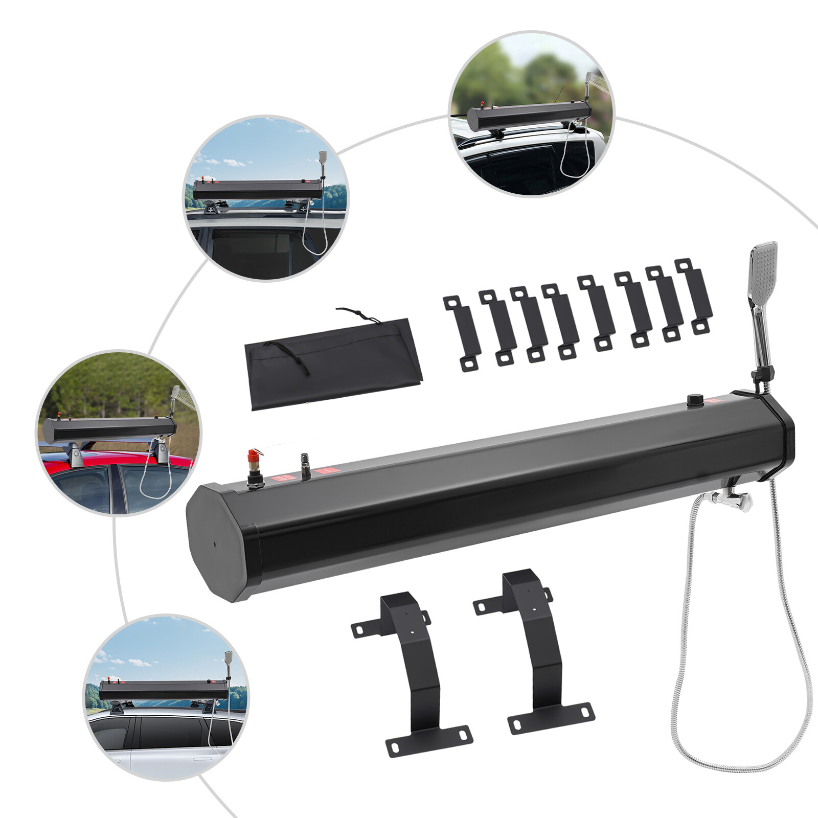 Kit de ducha portátil para camping coche exterior/cámper caravana senderismo 30L viaje limpio