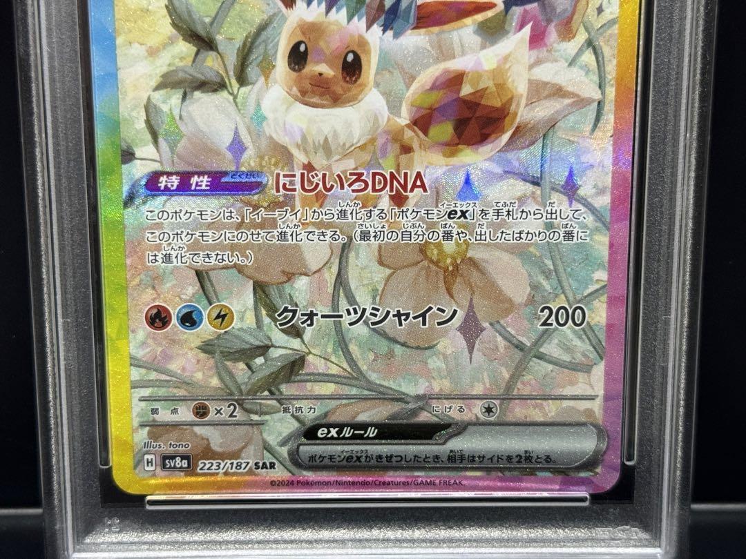 PSA 10 Eevee EX 223/187 Special Art Rare 2024 sv8a Japanese PSA 10 Eevee EX 223/187 Special Art Rare 2024 sv8a Japanese