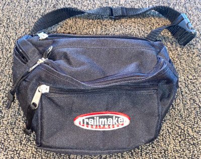 Trailmaker Equipment Fanny Pack Zipper Waist Bag Black Adjustable