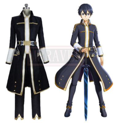 Sword Art Online Alicization Lycoris Kirigaya Kazuto Kirito Cosplay Costume