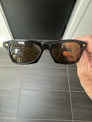 Vintage Vuarnet Pouilloux 070 Black with Brown Glass