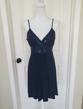 Women's Navy Blue Sequin Dress