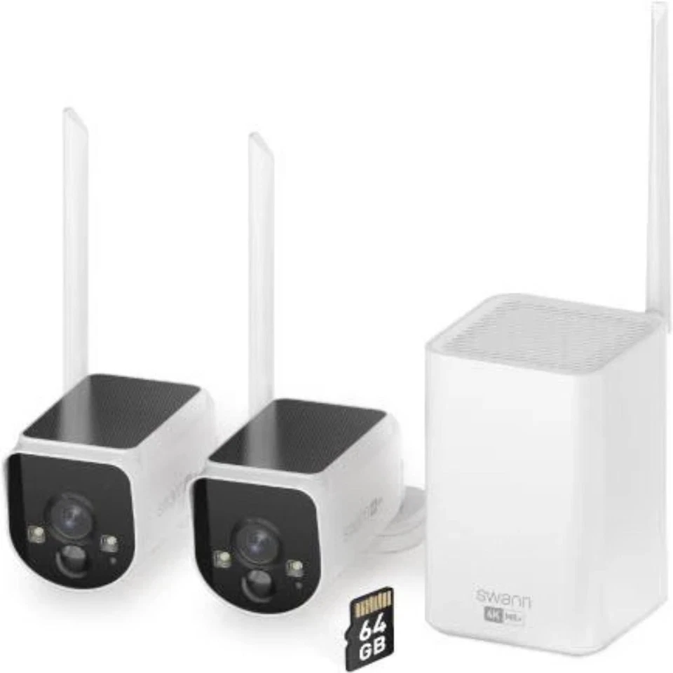 Sistema de seguridad solar inalámbrico Swann 6145818 MaxRanger4K - Paquete de 2 Foto 2 de 4