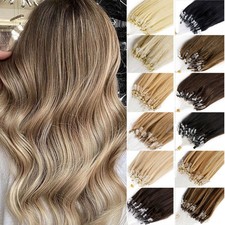 Micro Beads Link Human Hair Extensions Micro Ring Loop Tip 100 Real Remy Hair