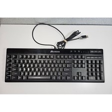 CORSAIR Gaming K55 RGB Wired Keyboard Black Backlit Rainbow Color-Changing