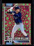 2026 Topps Carson Williams RC Holiday Polka Dots Green/Pink Rookie #25 Rays
