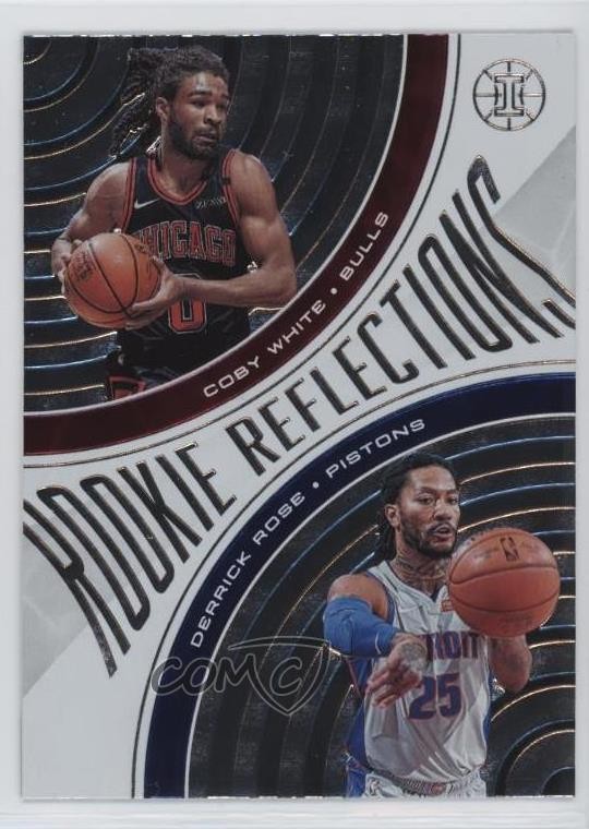 2019-20 Panini Illusions Rookie Reflections Derrick Rose Coby White #13 RC 6o3