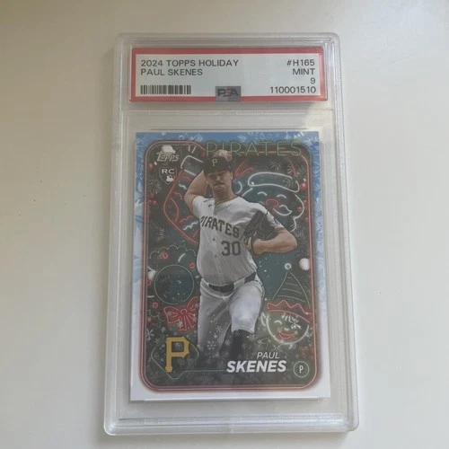2024 Topps Holiday - Paul Skenes #H165 **ROOKIE** PSA 9 - MINT
