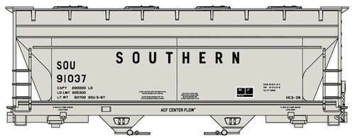 Kit de tolva cubierta Accurail 81871 escala HO Norfolk Southern 2 bahías ACF | Zustand: New