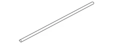 Genuine Jaguar Belt Weather-Strip T2H16790