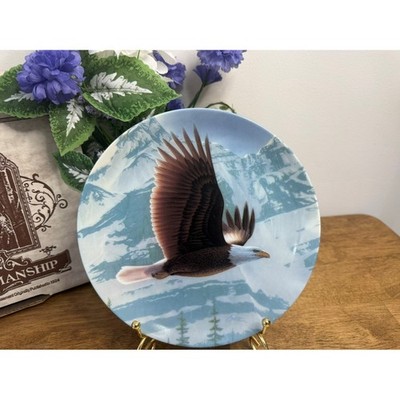 Vintage Knowles Bald Eagle Collector Plate Box COA Daniel Smith 1988 Majestic