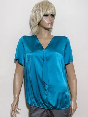 Women Uta Raasch Blouse Turquoise 48/50 - Bild 1 von 4