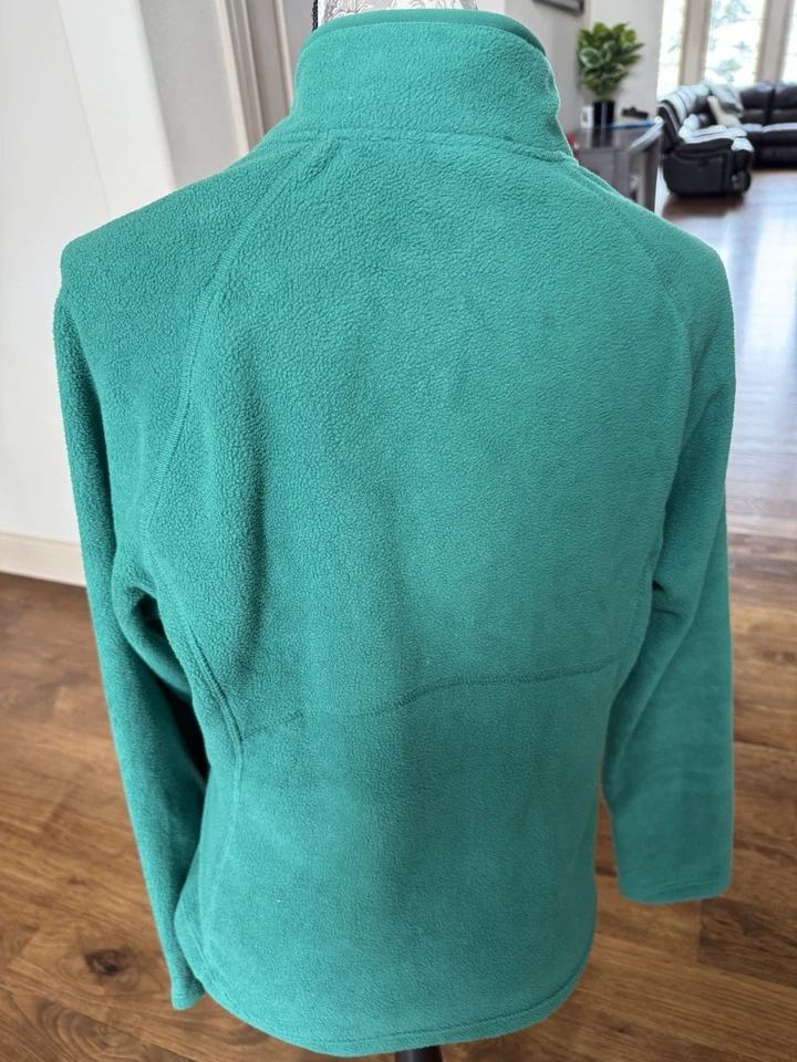 Merona Womens Green Fleece Full Zip Jacket Coat Pockets Size Medium New NWT - Image 4 of 4