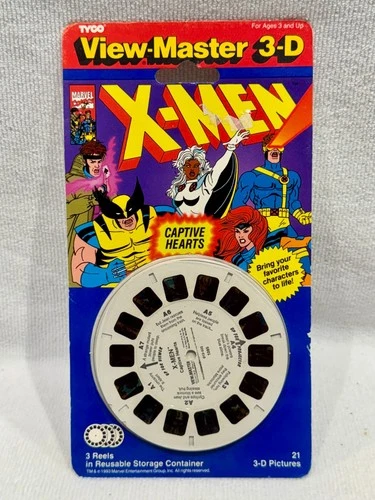 Vintage Marvel The X-Men View-Master Tyco "Captive Hearts" Sealed on Card