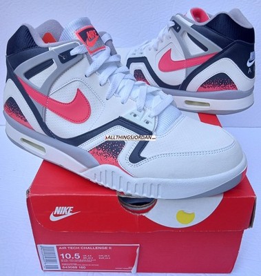 DS 2014 Nike Air Tech Challenge II (White/Hot Lava-Black-Flt Silver) 643089 160
