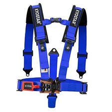 5 point Black Series Latch and Link Safety Harness 5 Point 2 Inch, Blue
