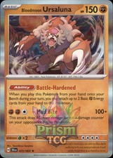 Bloodmoon Ursaluna 25/64 Rare Holo Shrouded Fable Pokemon