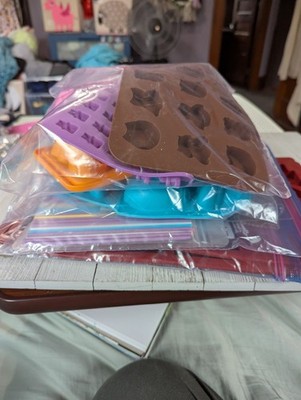 Big Set Silicone and Plastic Molds Gingerbread House Cookies Chocolate Making