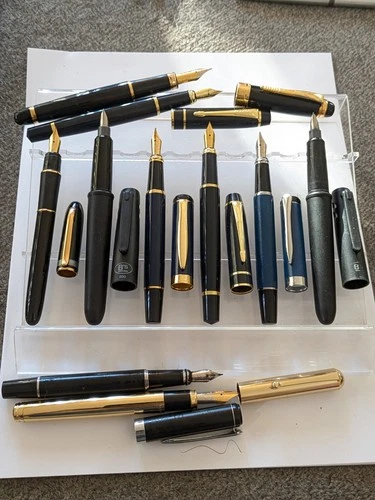 Vtg 10x Fountain Pen Lot - Steel Nibs - product listing photo