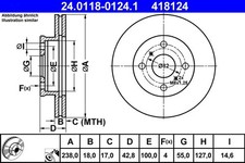Disque de frein Toyota STARLET