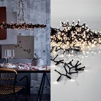 Led Lichterkette Crispy Ice White IP44 Innen AußEn Warmweiß 3000K 1200 Leds 25M