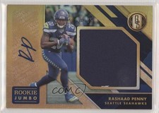 2018 Panini Gold Standard Rookie Jersey Jumbo 14/75 Rashaad Penny #315 Auto 3f2