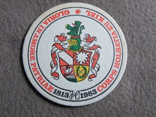 Beer mat, Holsten, Corps Holsatia zu Kiel