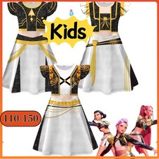 KIDS Kpop Demon Hunter Cosplay Costume Rumi Zoey Mira Full Suit Style Kids Girls