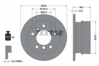 2X Textar Bremsscheibe Bremsscheiben Satz Bremsen Pro Hinten 92137503