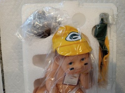 ASHTON DRAKE Green Bay Packers  IS IT SUNDAY YET'' FAN BABY DOLL COLLECTION 2012