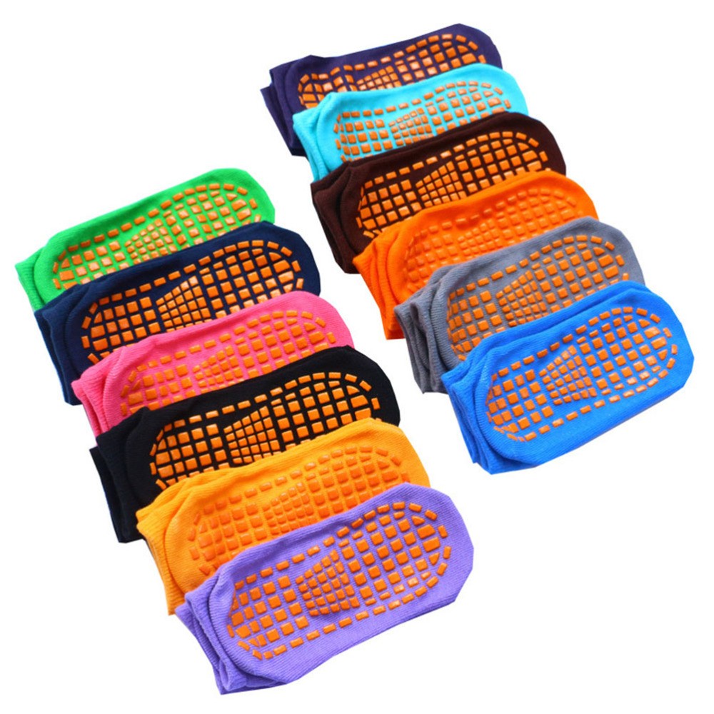 SAOLA 12 Paia Calze Yoga Antiscivolo Genitore Bambino Adulti Suola Sportiva Erogazione