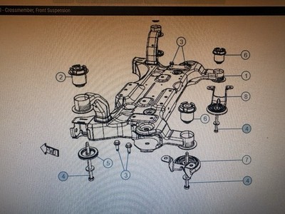 Genuine Mopar Hex Head Bolt 6509145AA Caravan Town&Country Subrframe Set Of 4!!!