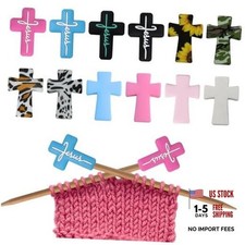 12Pcs Knitting Needle Stoppers Silicone Point Protectors Accessories Fit Cross