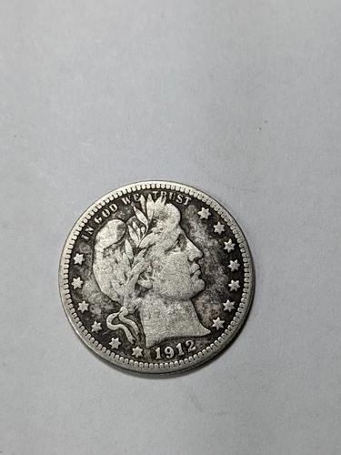1912-S Barber Quarter Original not cleaned