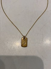 Janji Necklace Sv925 Gold With Top Men KTU49