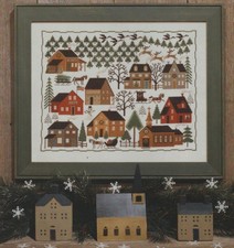 Weihnachtsdorf Haus Sampler Kreuzstich Muster